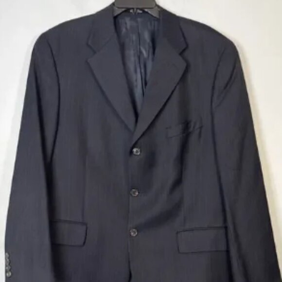 Ralph Lauren Pinstripe Blazer Jacket Men's Wool Cashmere Blend Men's Size 44R - Picture 1 of 5